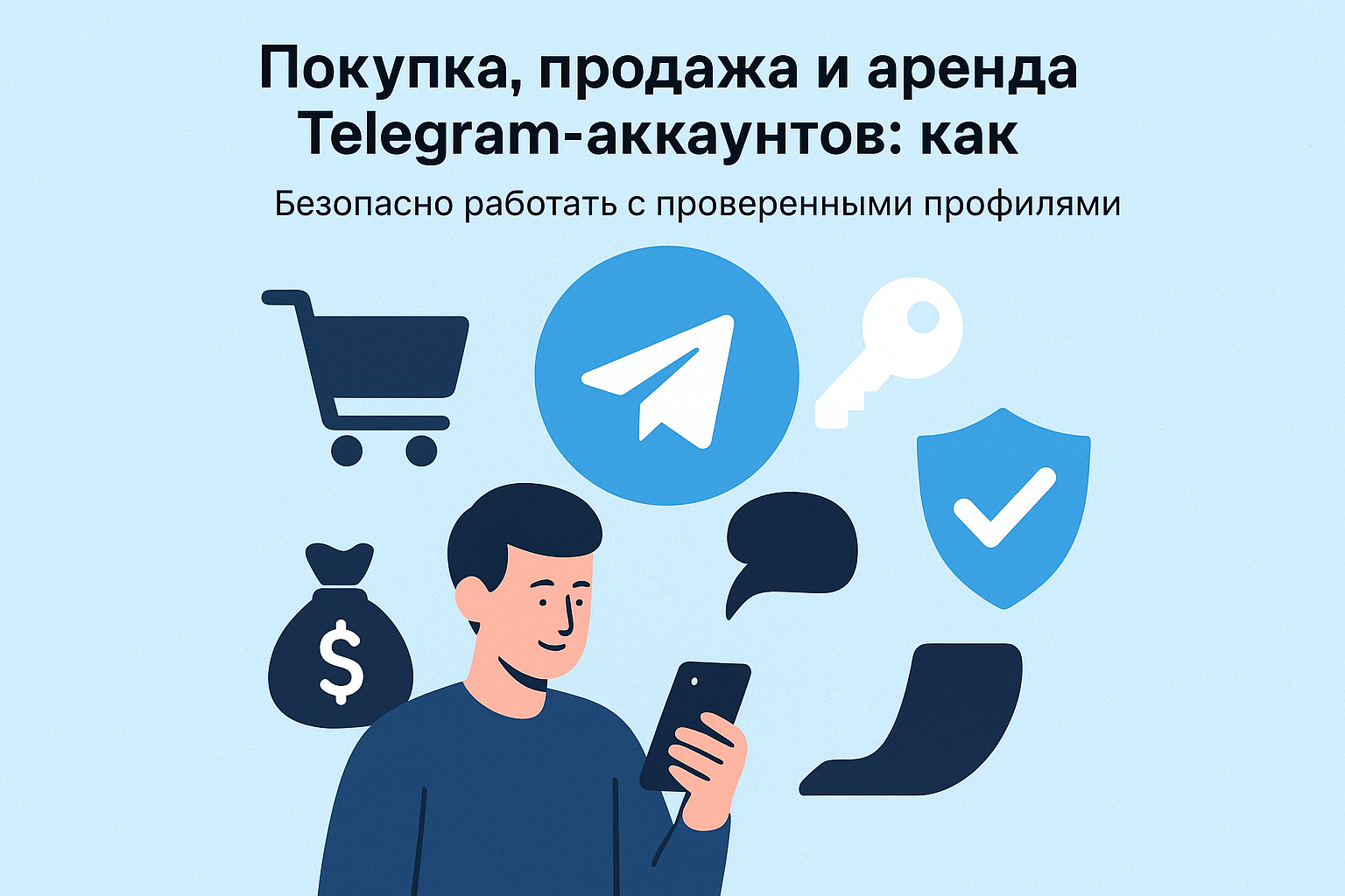 Покупка, продажа и аренда Telegram-аккаунтов: как безопасно работать с проверенными профилями