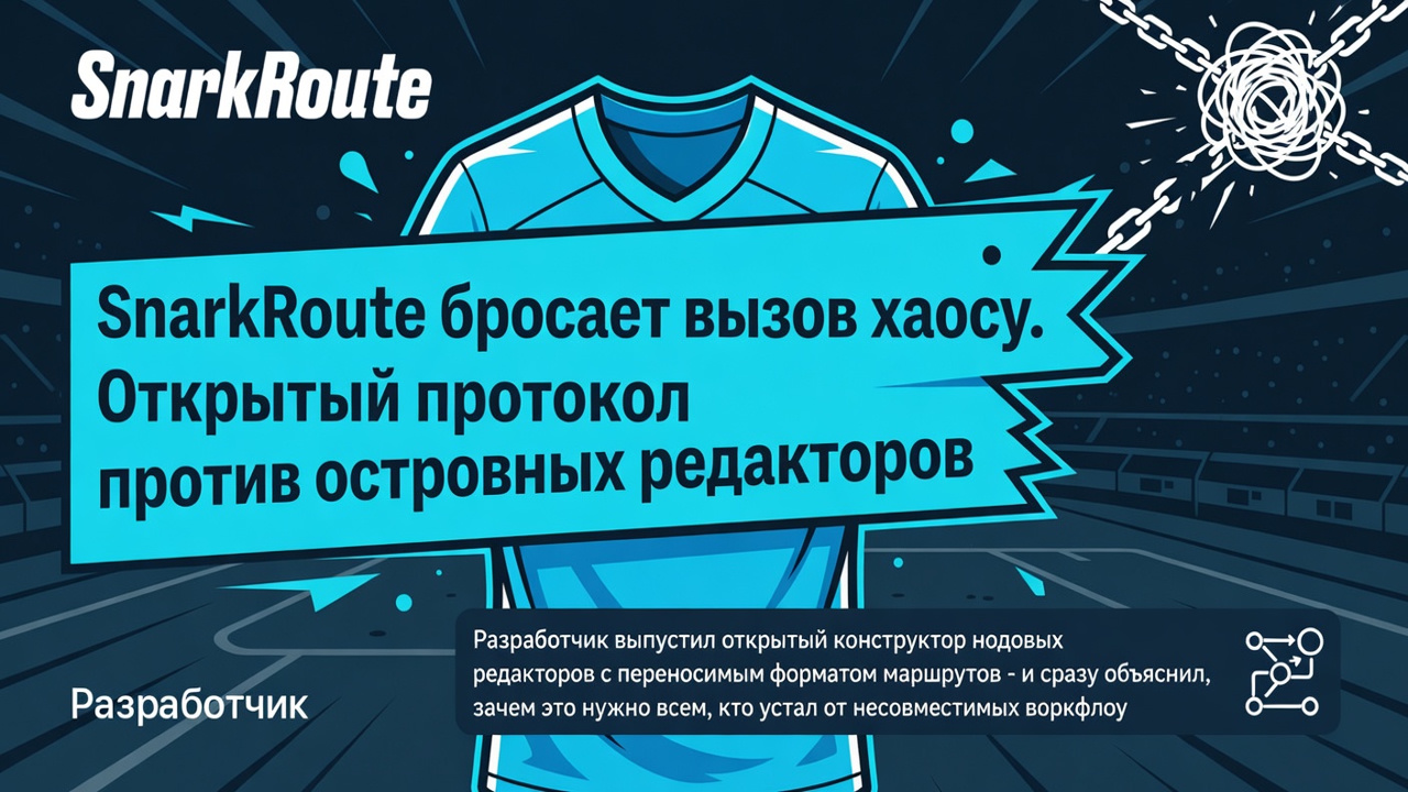 SnarkRoute бросает вызов хаосу. Открытый протокол против островных редакторов